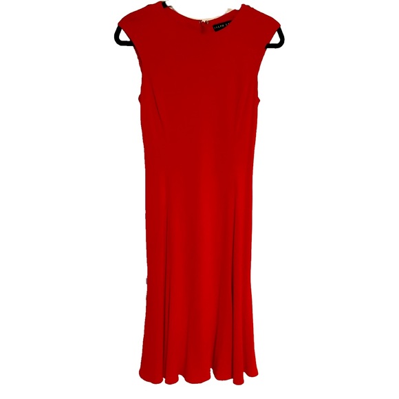 Ralph Lauren Red Midi Dress - Picture 1 of 3